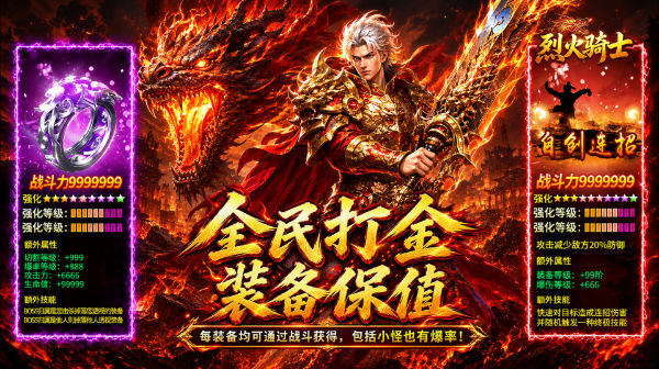 烈火骑士游戏主视觉